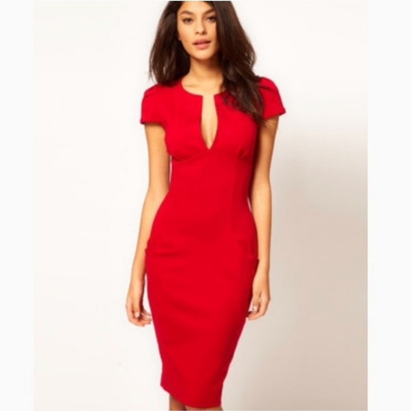 ASOS Dresses & Skirts - Asos Red Pencil Dress